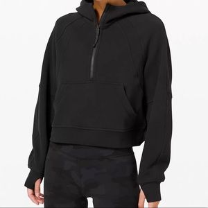 ISO Lululemon black half zip scuba hoodie